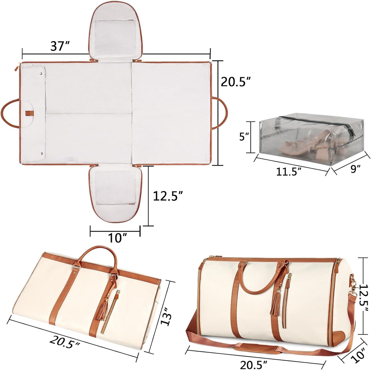 2 in 1 Hanging Suitcase