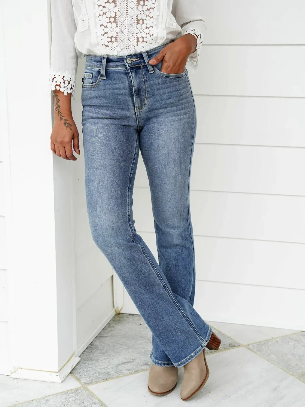 ✨HOT SALE 50% OFF👖New Tummy Control Bootcut Jeans 🔥