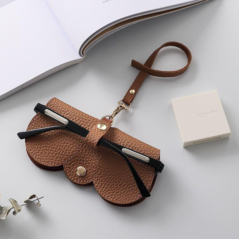 Étui à lunettes de soleil en cuir souple 