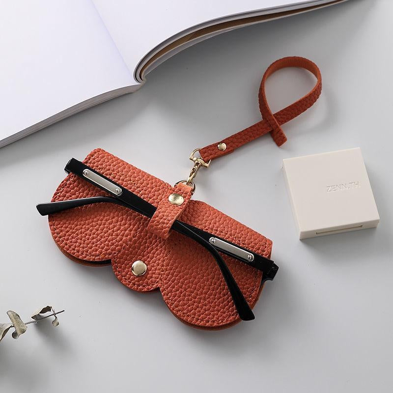 Étui à lunettes de soleil en cuir souple 