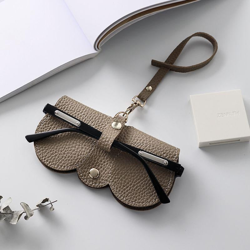 Étui à lunettes de soleil en cuir souple 