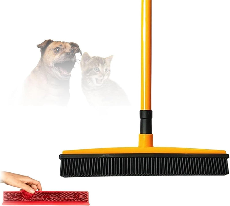 Balai en caoutchouc pour enlever les poils d'animaux