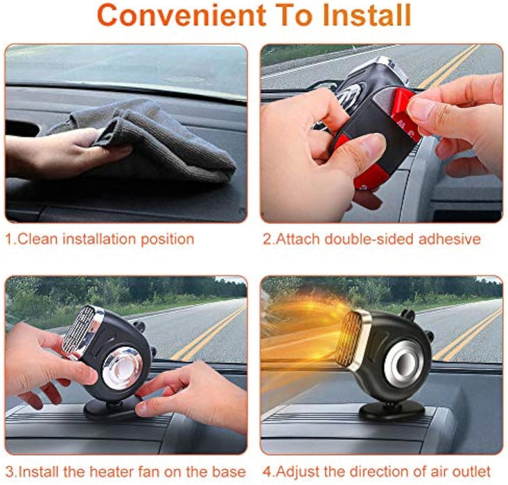 Mini Car Heater Fan