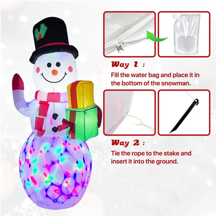 Foot Inflatable Snowman