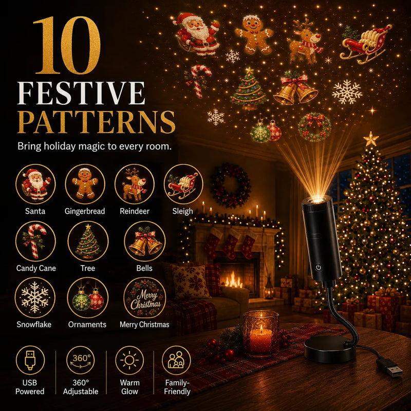 🎄👻 ✨ 60,000+ Sold — Plug & Play HD Holiday Projector for Christmas & Halloween Decor