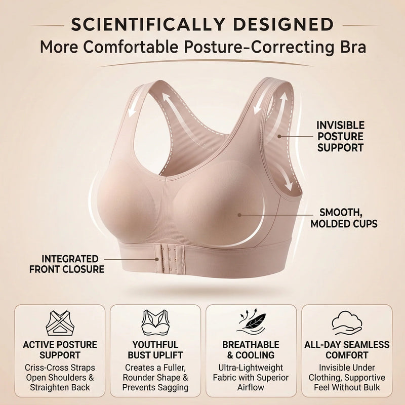 Zenthera™  PostureEase Wireless Bra -Support your back. Shape your confidence