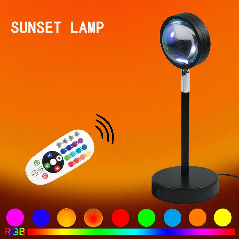 Projecteur de lampe de coucher de soleil 