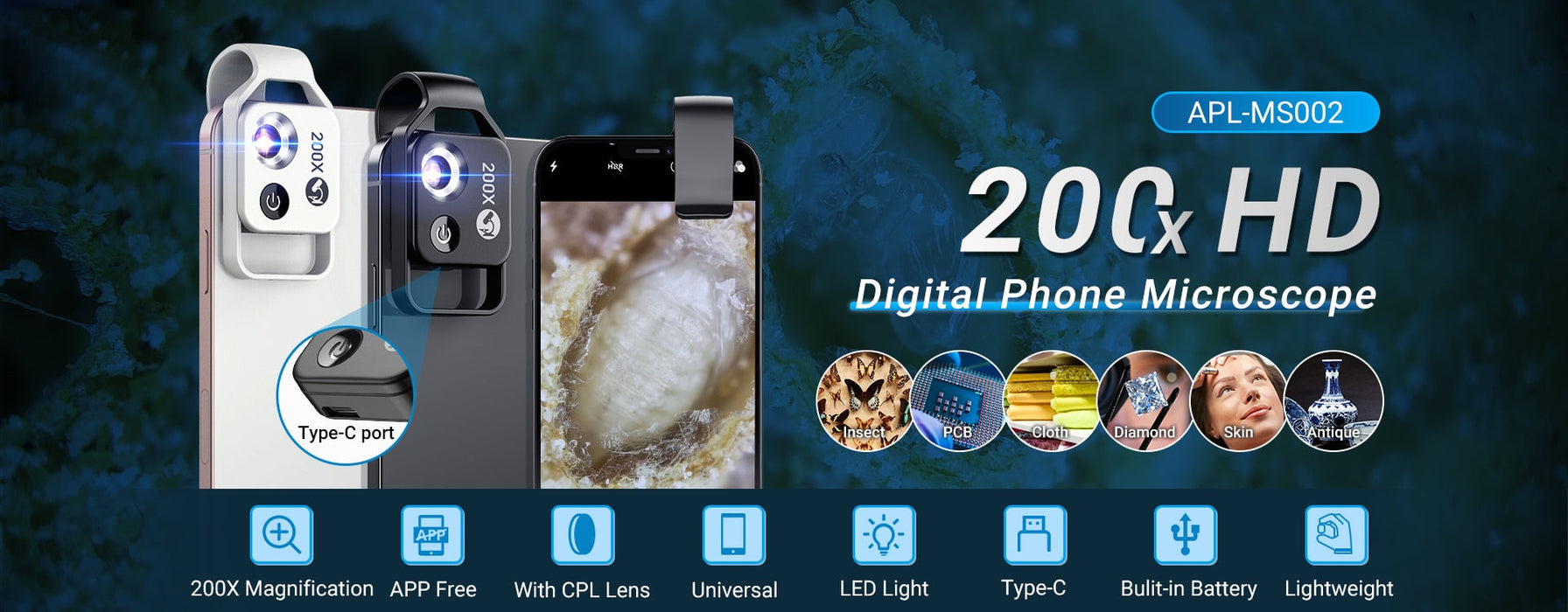 200X Mobile Microscope