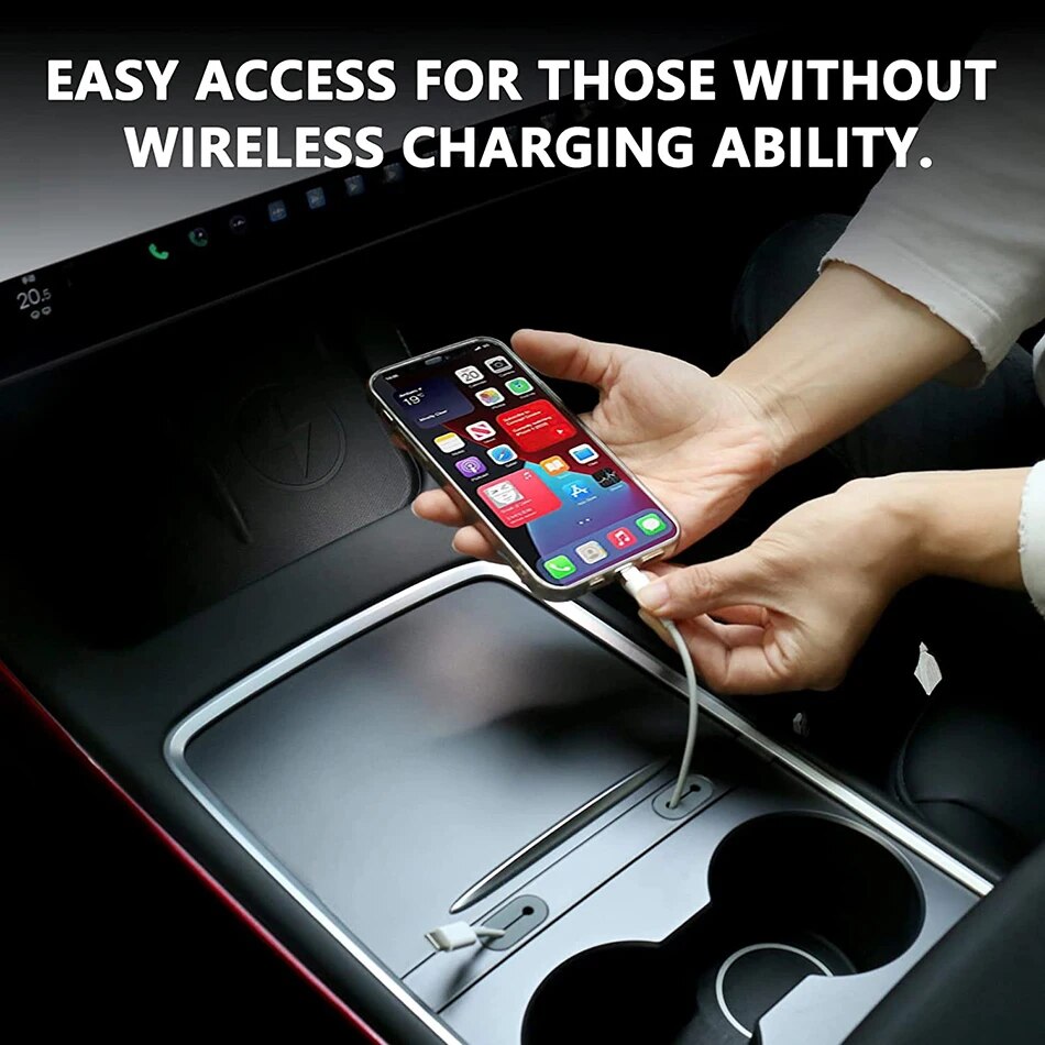 Support de câble USB pour station de charge Tesla Model Y/3 (2017-2023)