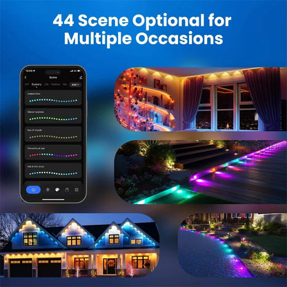 AuraBright  - 2024 Outdoor RGB String Lights