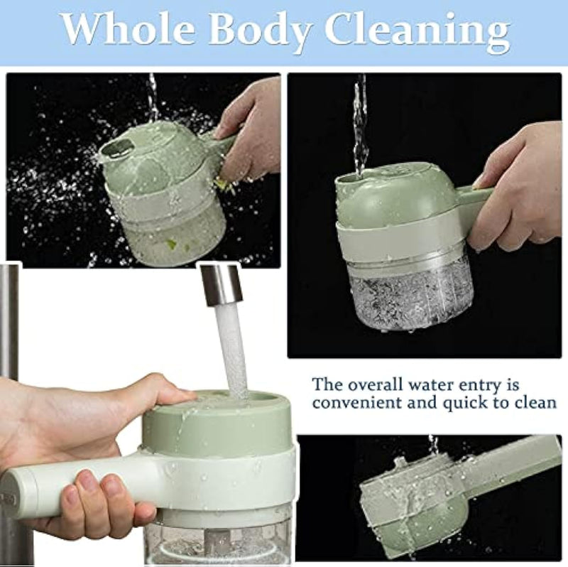 Ensemble de coupe-légumes électrique 4 en 1