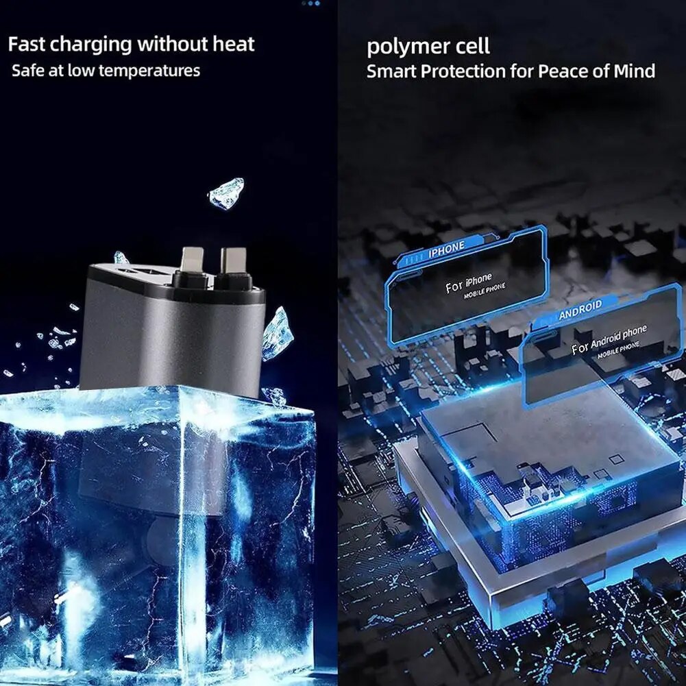 Chargeur de téléphone USB ultra rapide pour voiture