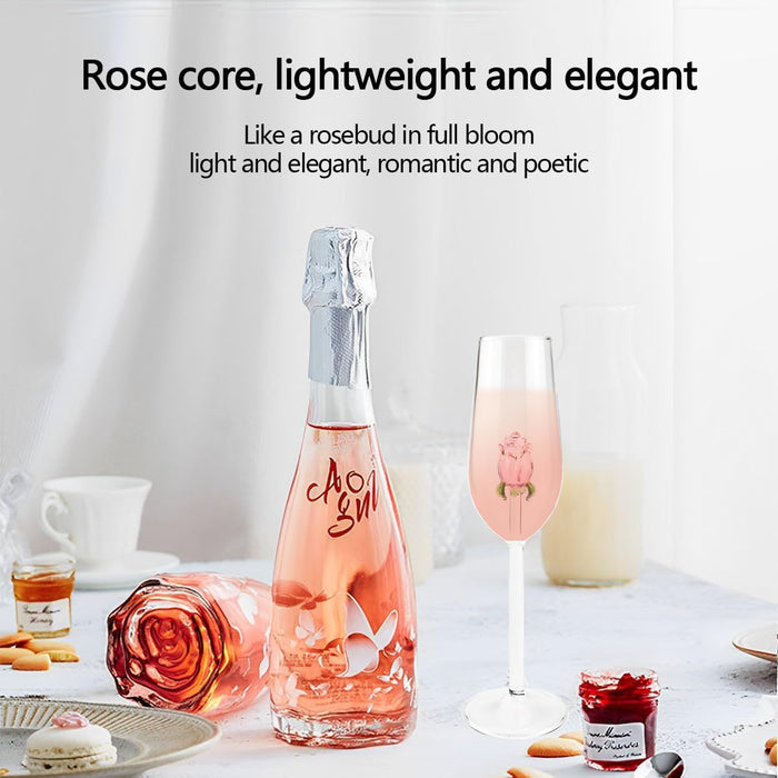 Rose Wine Glass