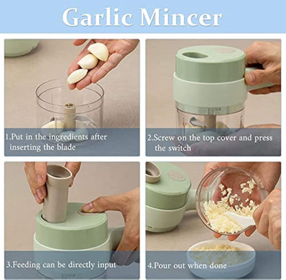 Ensemble de coupe-légumes électrique 4 en 1