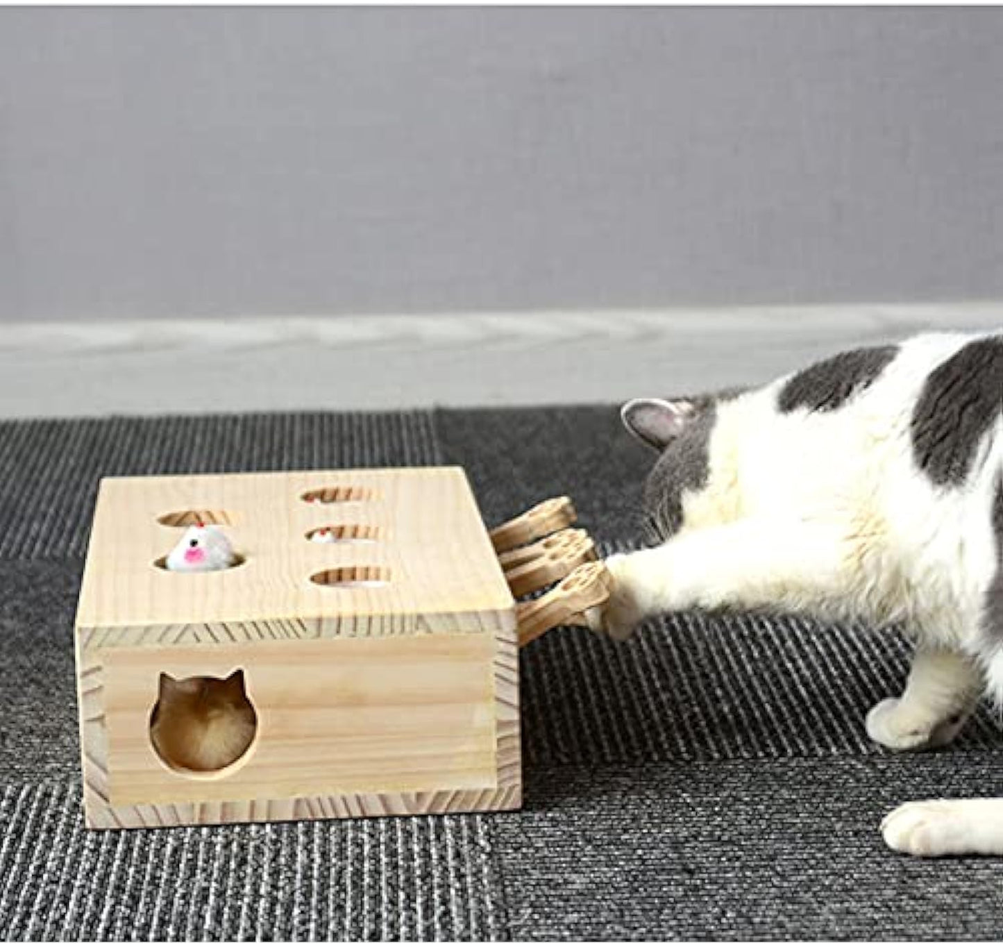 Cat Interactive Wooden Toys Whack