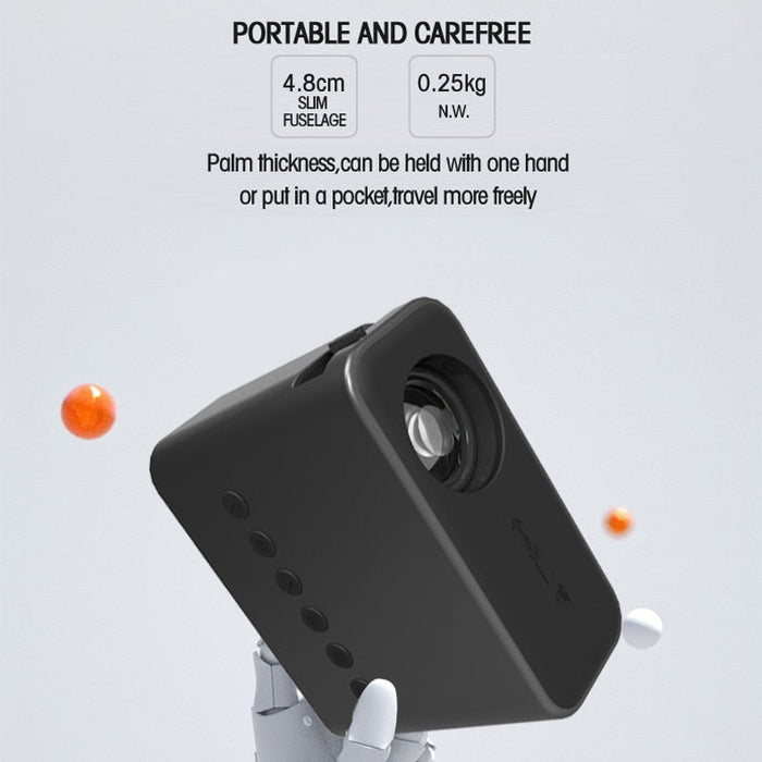Mini Projector Wired Screen Mirroring IOS & Android Phone