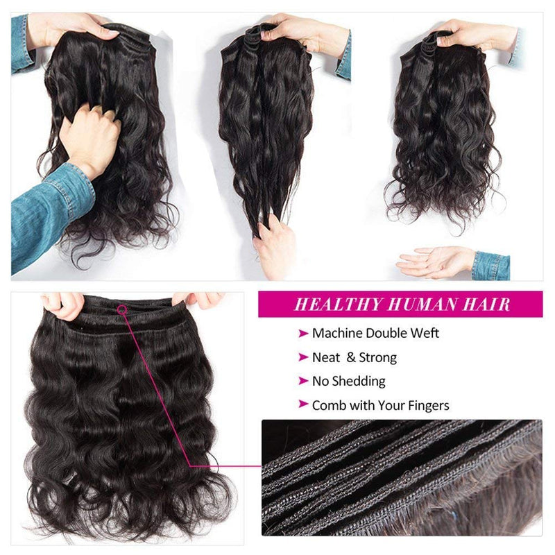 Cheveux humains ondulés