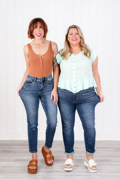 ✨HOT SALE 50% OFF👖New Tummy Control Bootcut Jeans 🔥