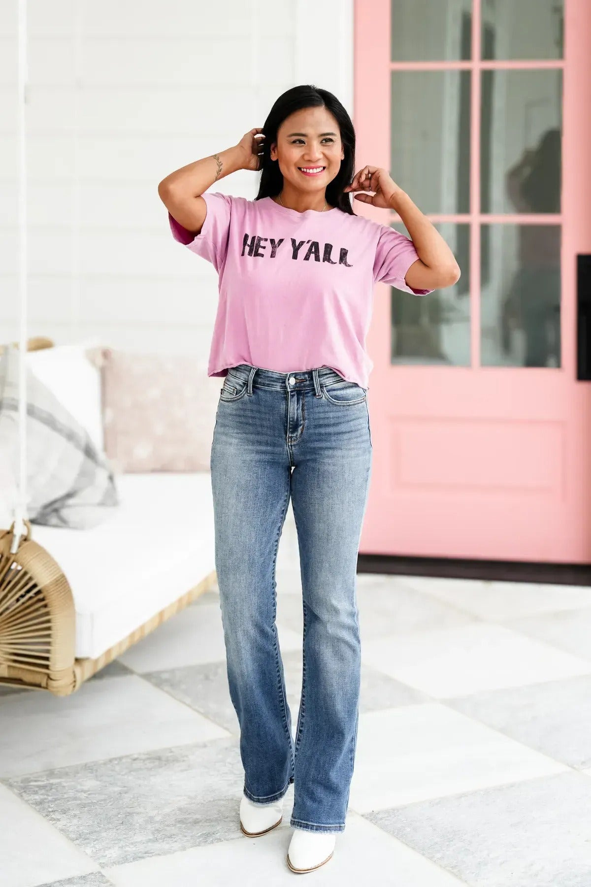 ✨HOT SALE 50% OFF👖New Tummy Control Bootcut Jeans 🔥