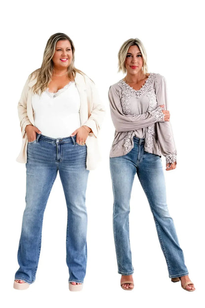 ✨HOT SALE 50% OFF👖New Tummy Control Bootcut Jeans 🔥