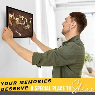 🔥Limited Time 49% OFF – USA Wooden Travel Map Puzzle for Adventure Lovers