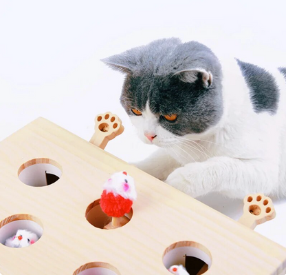 Cat Interactive Wooden Toys Whack