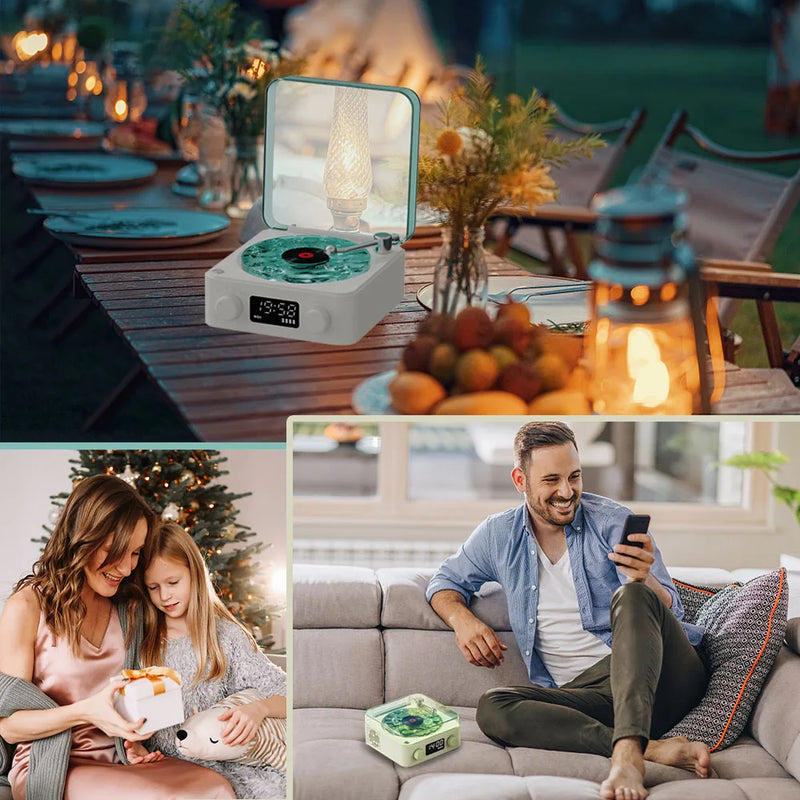 Platine vinyle Bluetooth rétro Waves 2024