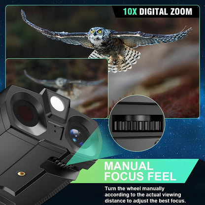 🔭📷4K Night Vision Binoculars 10X Camera Hight Definition Digital
