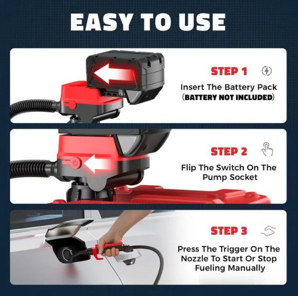 🔥 Last Sale 🔥 - Cordless Fuel Transfer Pump