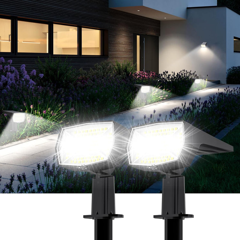 Projecteurs solaires étanches à 72 LED pour extérieur