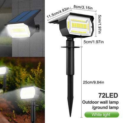 72 LEDs Solar Spot Lights Outdoor Waterproof