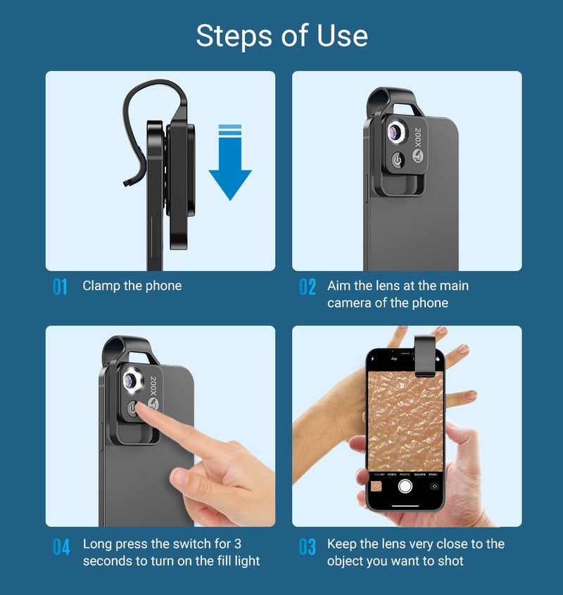 Microscope mobile 200X 