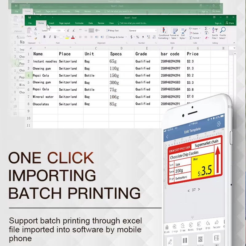 Imprimante d'étiquettes Bluetooth B21