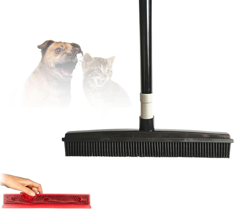 Balai en caoutchouc pour enlever les poils d'animaux