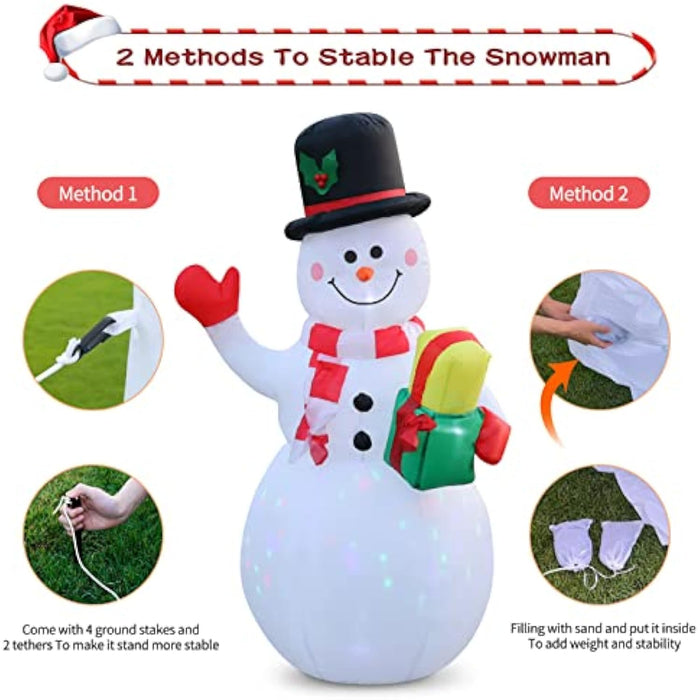 Foot Inflatable Snowman