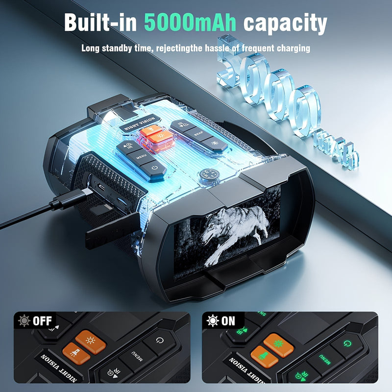 🔭📷4K Night Vision Binoculars 10X Camera Hight Definition Digital