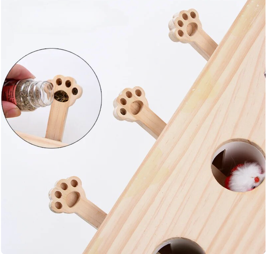 Cat Interactive Wooden Toys Whack
