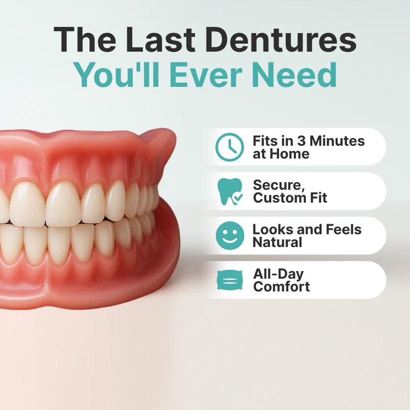 Advanced Custom-Fit Functional Dentures 🦷 Smile Confidently Again in Just 3 Minutes No Dentist Needed! (2)