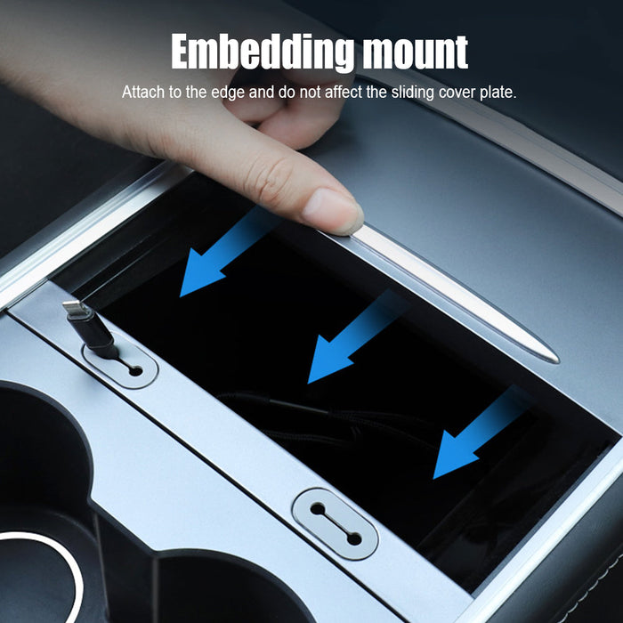 Tesla Model Y/3 Charging Hub 2017-2023 USB Cable Holder