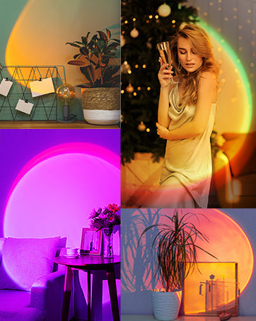 Projecteur de lampe de coucher de soleil 