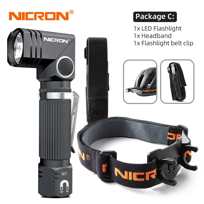 NICRON Outdoor 90 Degree Dual Fuel Flashlight