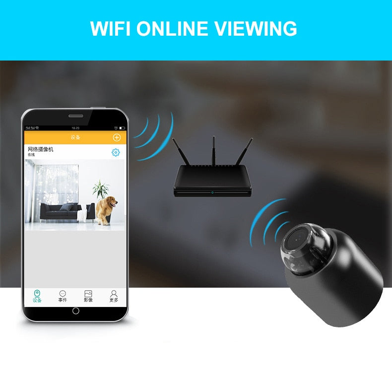 Mini caméra de surveillance HD 
