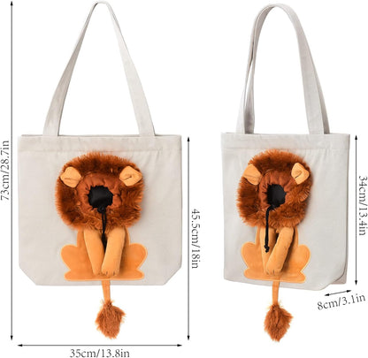 Canvas Shoulder Bag For Pets