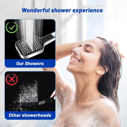 AquaMaxx™ Oversized 7 Modes Shower Head incl. Hose & Holder
