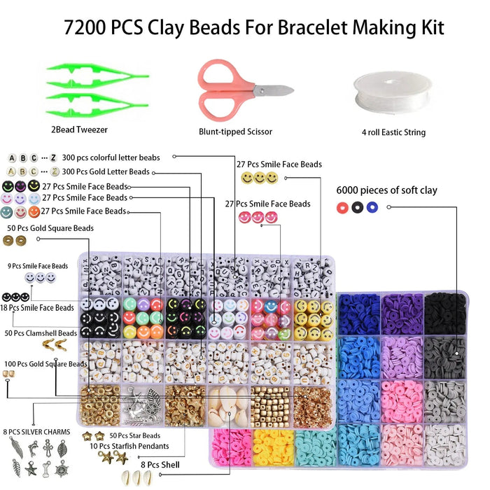 Clay Beads Bracelet Making Kit