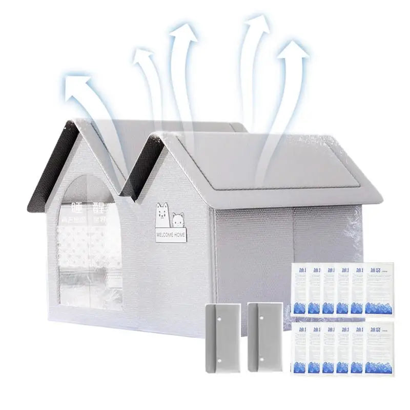 Maison pour chats climatisée