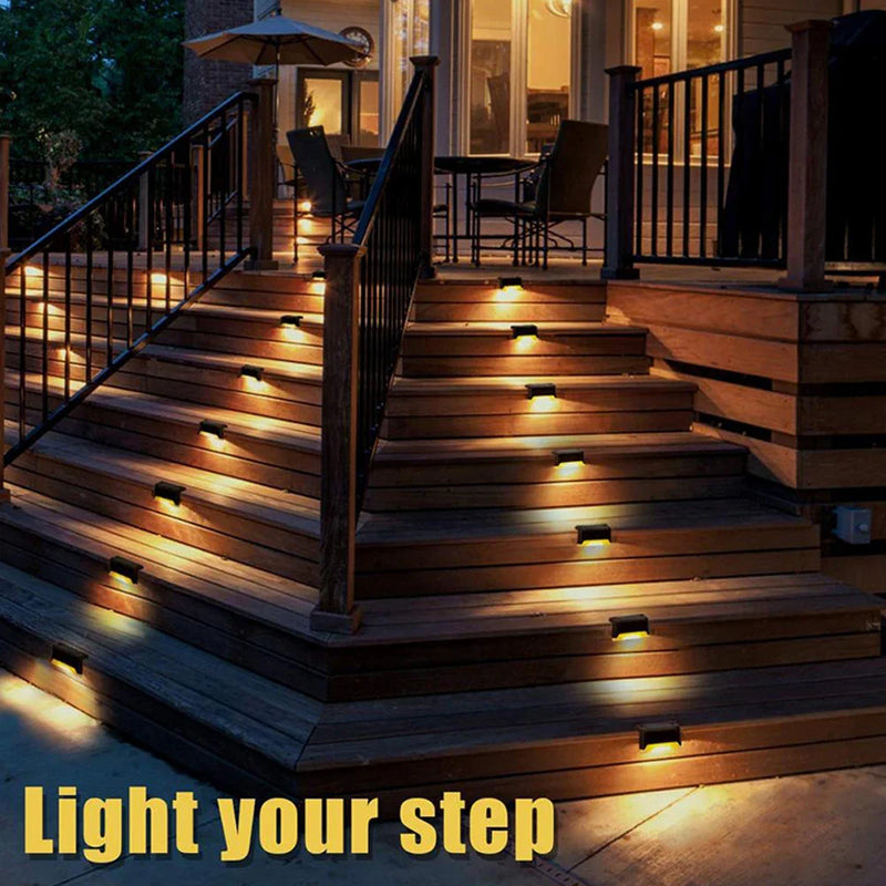 Lampes solaires d'escalier extérieures 