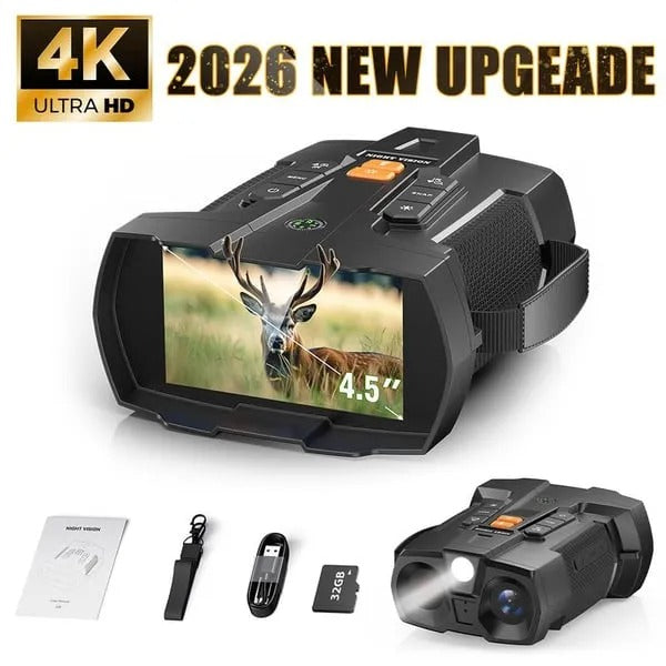 🔭📷4K Night Vision Binoculars 10X Camera Hight Definition Digital
