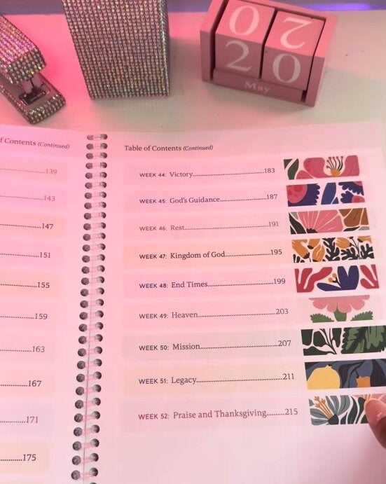 Un voyage de 52 semaines à travers la Parole de Dieu (✨Relié)