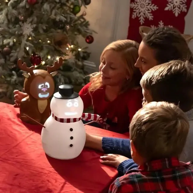 ⛄️ Talking Animated Blink Snowman with Built in Projector & Speaker Plug'n Play🎄